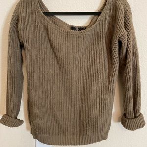 Off the shoulder sweater